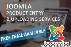Joomla Product Entry & Uploading Services