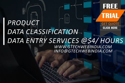 Product Data Classification Data Entry Services