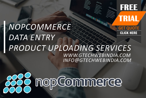 NopCommerce Data Entry Product Uploading Services