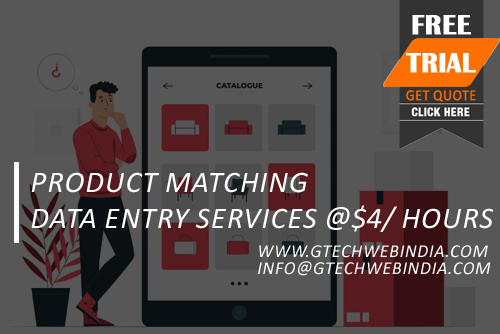 Product Matching DATA Entry Services