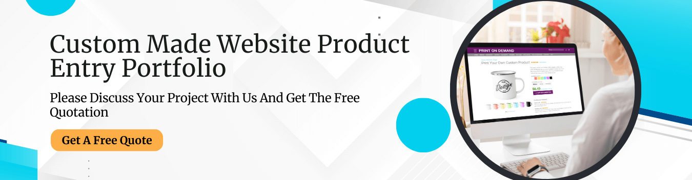 Customized Website Product Entry Services Portfolio
