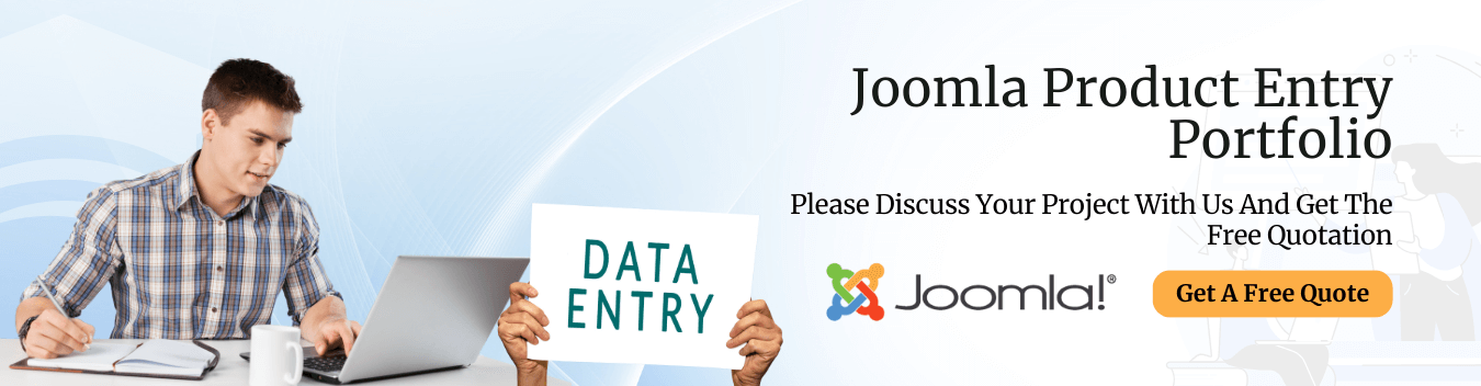 Joomla Product Entry Services Portfolio